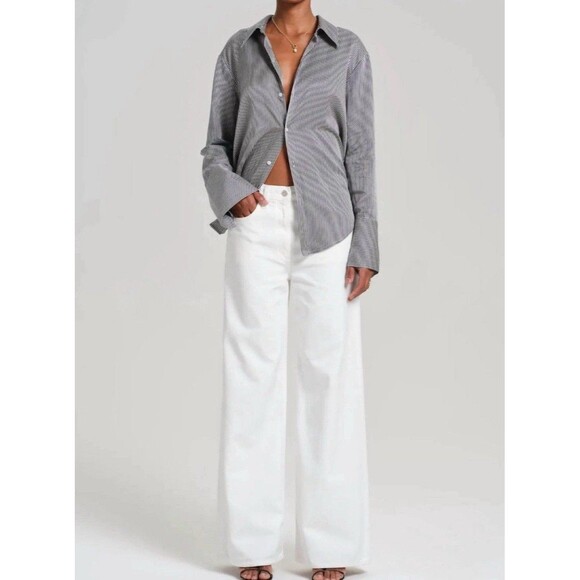 Citizens Of Humanity White Wide Leg Jeans - Picture 1 of 8